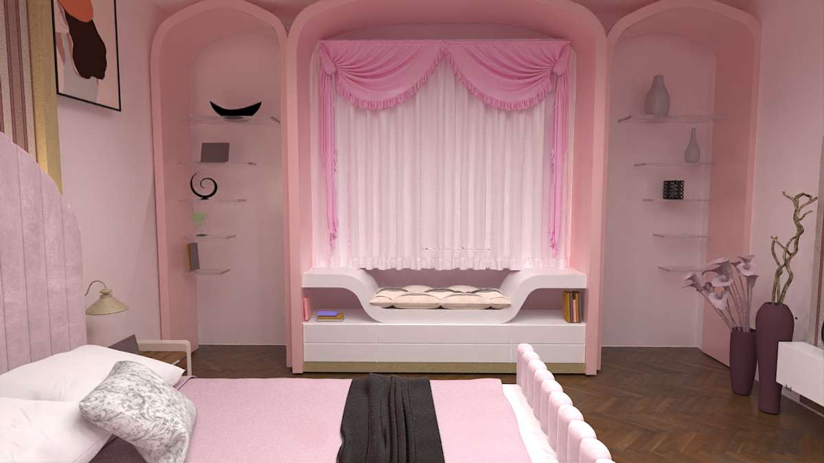 Furniture, Bedroom, Storage, Wall, Home Decor Designs by Interior Designer Aditi Koolwal, Jaipur | Kolo