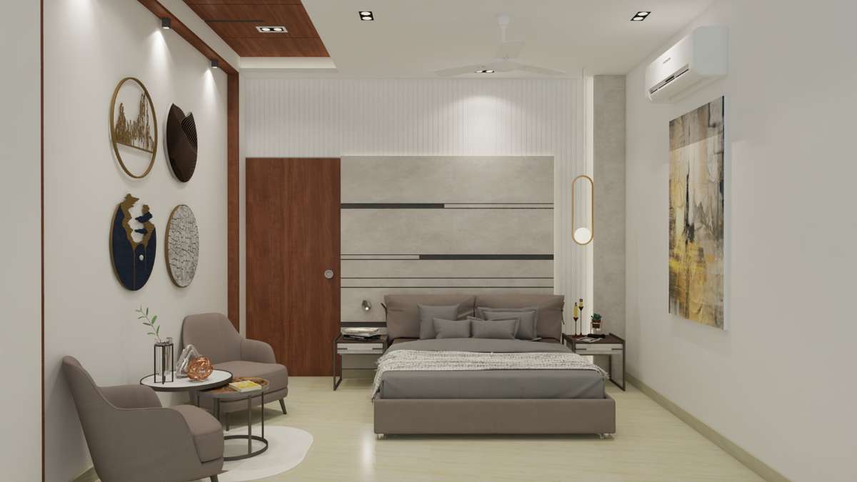 Bedroom, Furniture, Lighting, Table, Storage Designs by Interior Designer Bilal khan, Delhi | Kolo