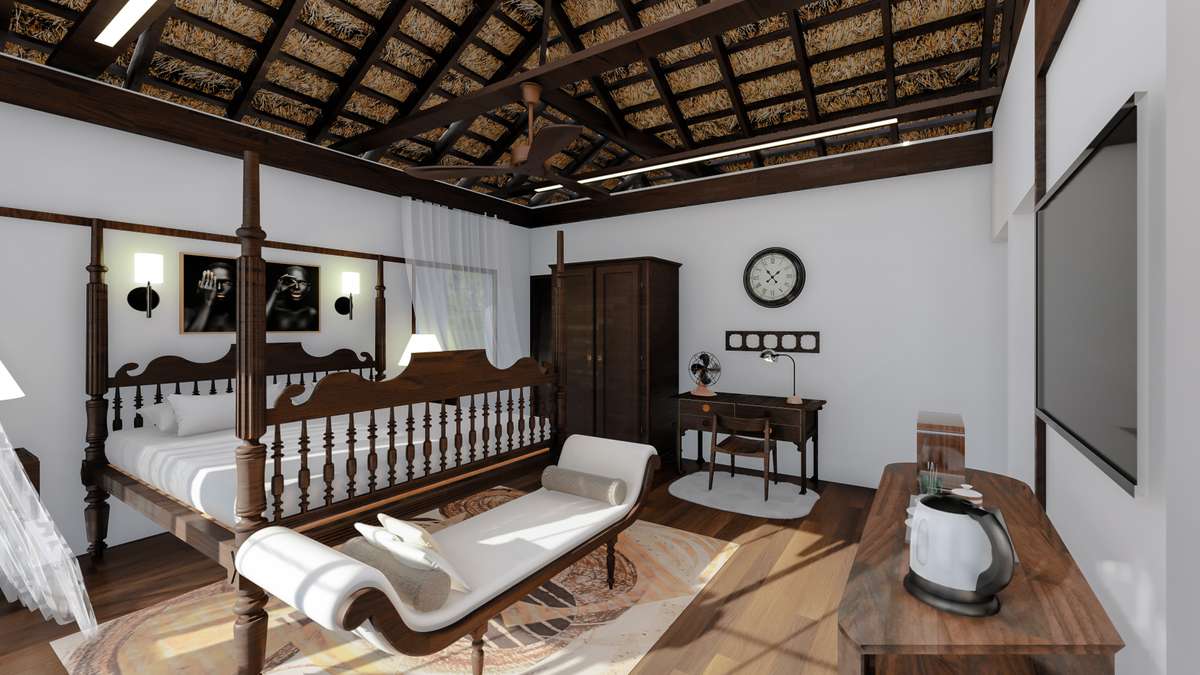 Bedroom, Furniture, Storage Designs by Architect Aravind Ajay, Pathanamthitta | Kolo