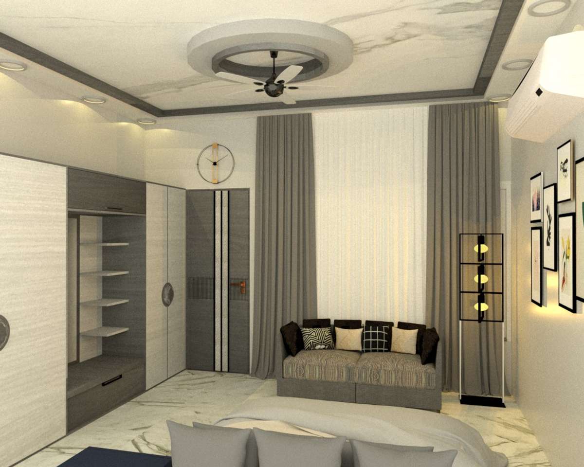 Ceiling, Furniture, Bedroom Designs by Interior Designer Princy Dodani, Indore | Kolo