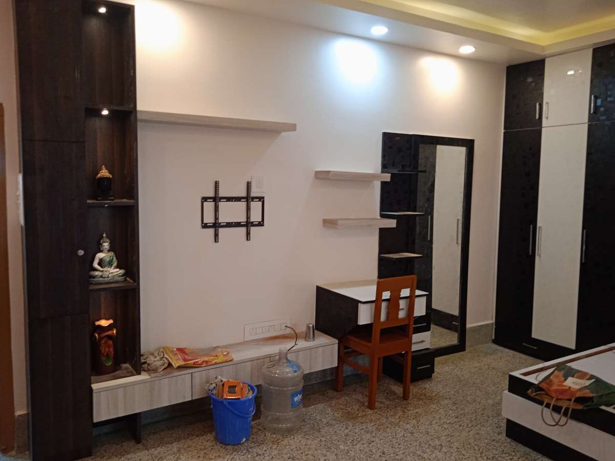Bedroom, Ceiling, Furniture, Lighting, Storage Designs by Contractor Koushik Banik, Kolkata | Kolo