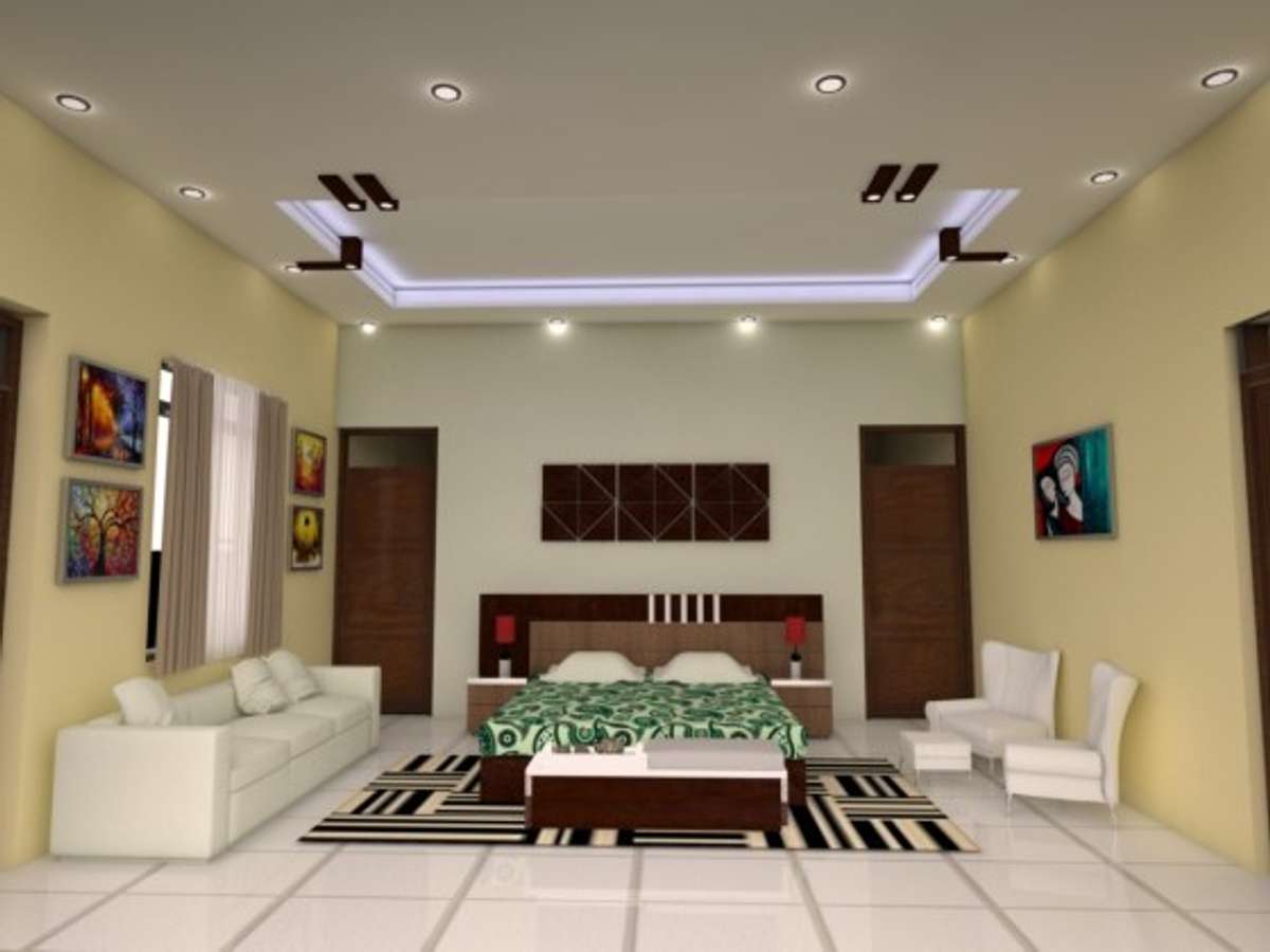 Ceiling, Lighting, Table, Bedroom Designs by Interior Designer designer interior 9744285839, Malappuram | Kolo