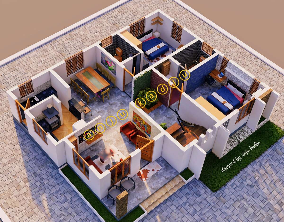 Designs by 3D & CAD Anju Kadju, Thiruvananthapuram | Kolo