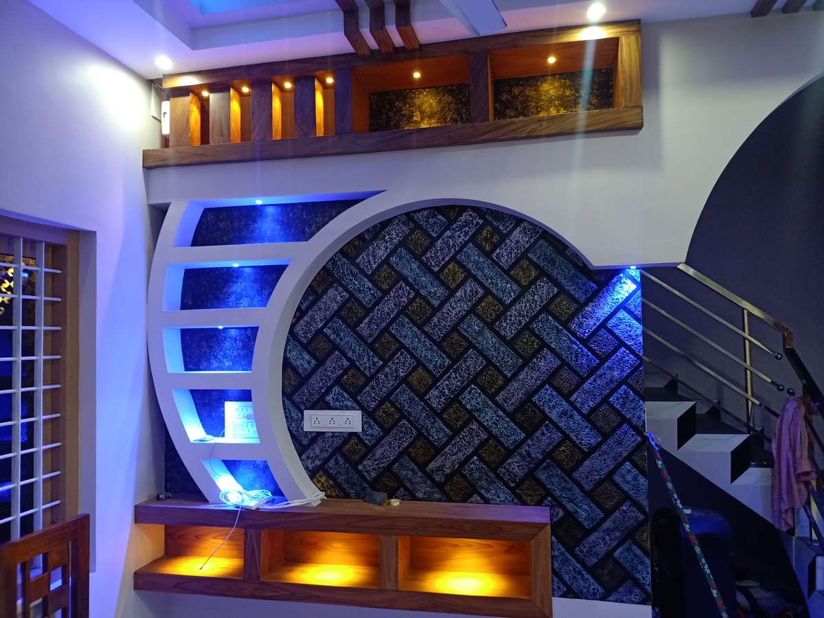 Wall, Electricals, Lighting, Living Designs by Interior Designer Gypsumcastle thrissur, Thrissur | Kolo