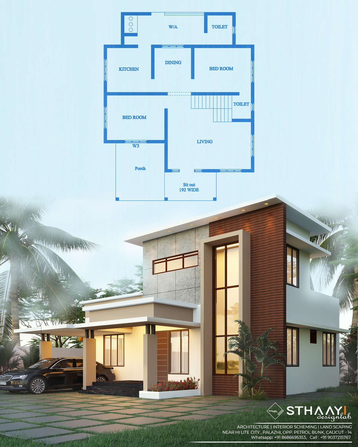 Exterior, Plans Designs by 3D & CAD Fazil sthaayi, Kozhikode | Kolo