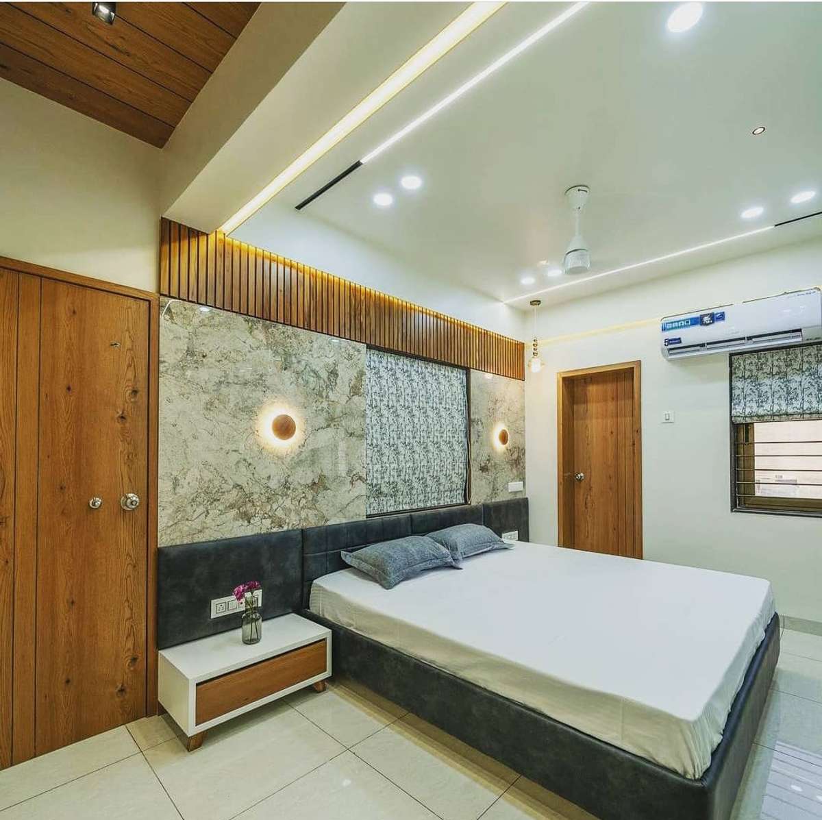 Ceiling, Furniture, Storage, Bedroom, Wall Designs by Interior Designer Dilshad Khan, Bhopal | Kolo