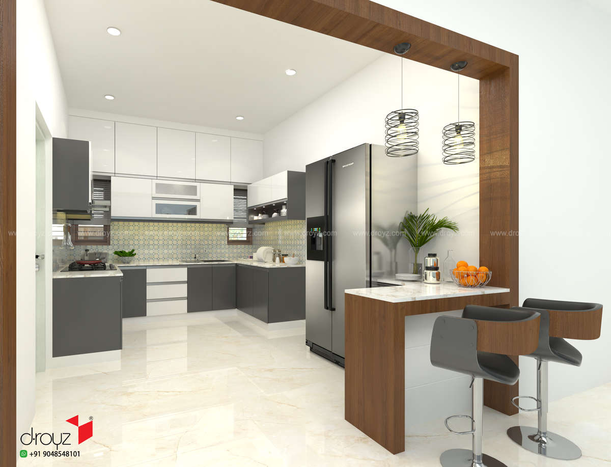 Kitchen, Lighting, Storage Designs by Interior Designer Biju Anchal ...