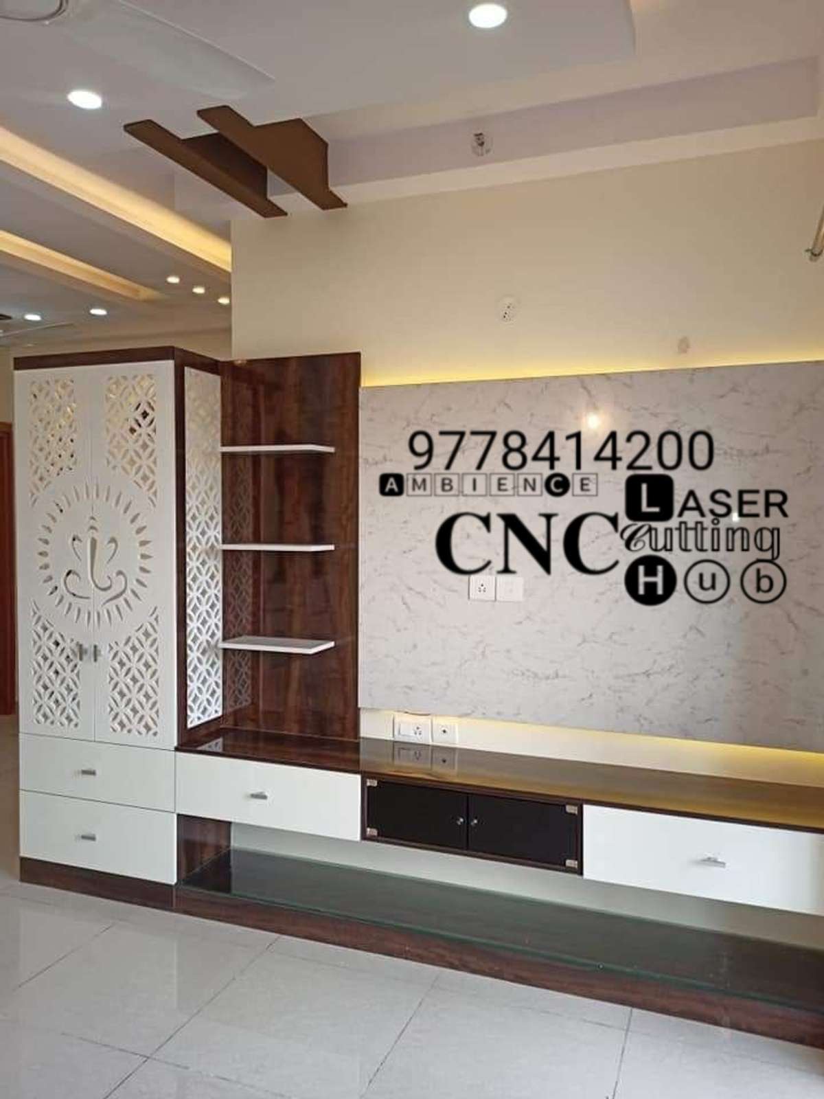 Prayer Room, Lighting, Storage, Ceiling Designs by Interior Designer Ambience CNC Laser Cutting Hub, Thiruvananthapuram | Kolo