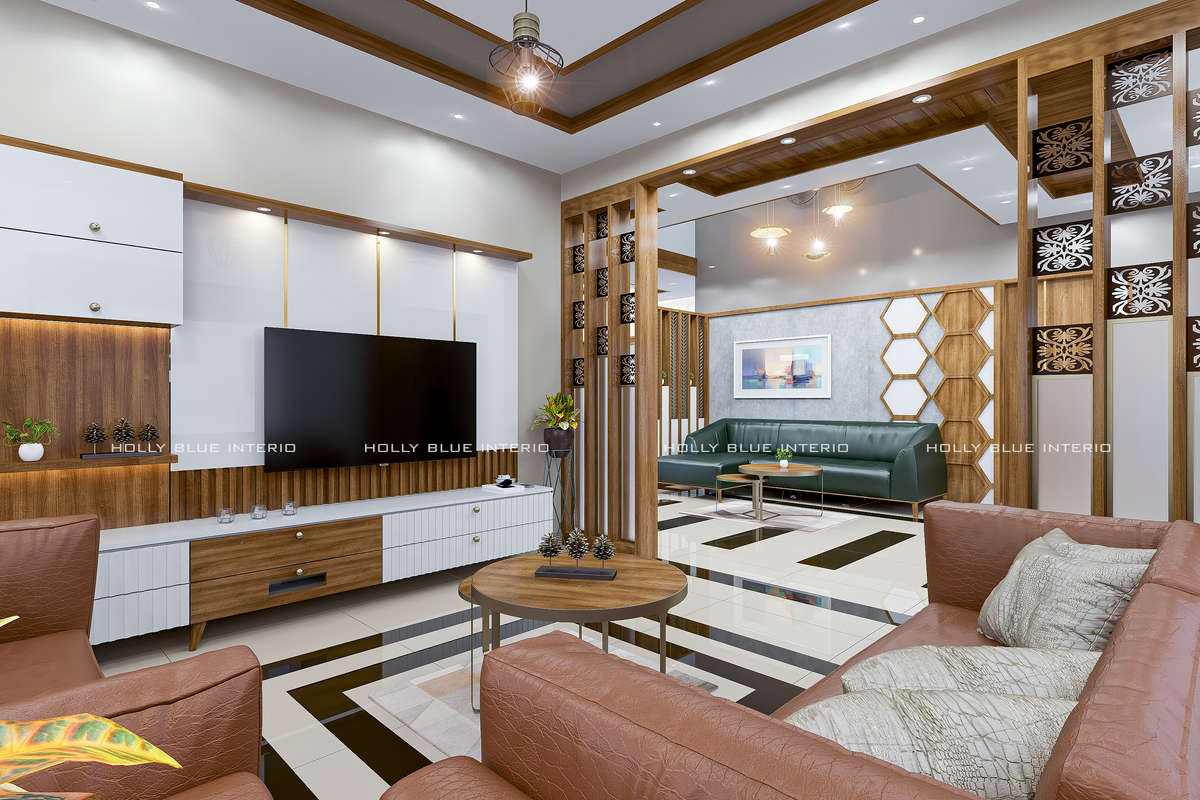 Furniture, Lighting, Living, Table, Storage Designs by Interior Designer Holly Blue Interio, Thrissur | Kolo