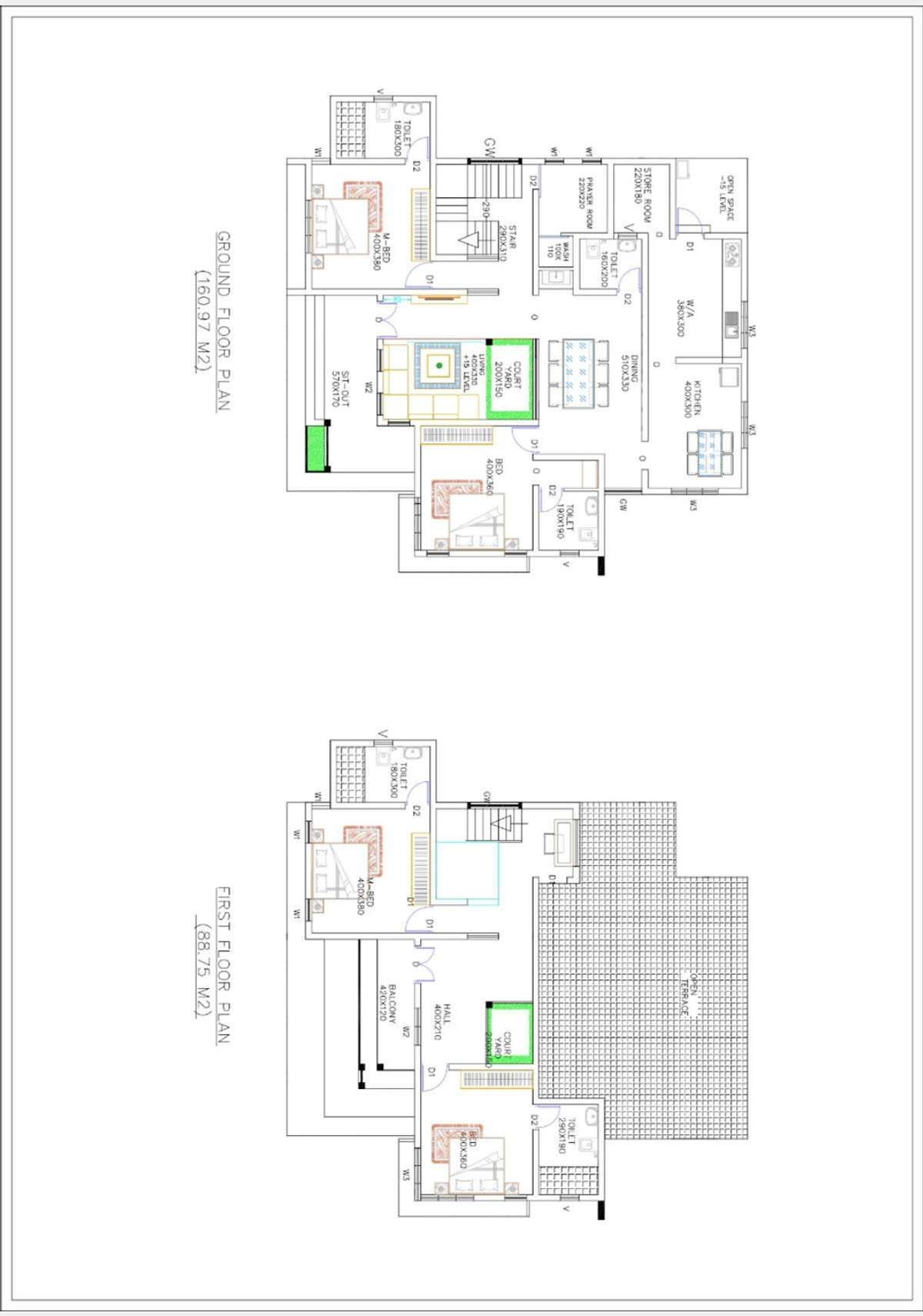 Designs by Civil Engineer Jaseem Moosa CK, Kozhikode | Kolo