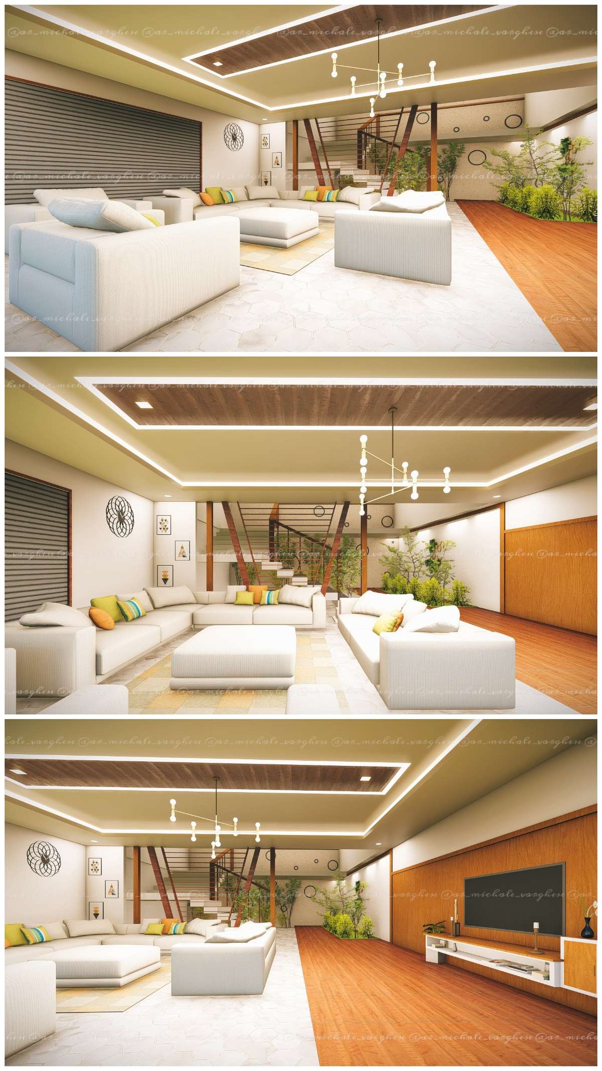 Furniture, Living, Ceiling, Table Designs by Architect âœ¨MICHALE VARGHESEâœ¨, Kottayam | Kolo