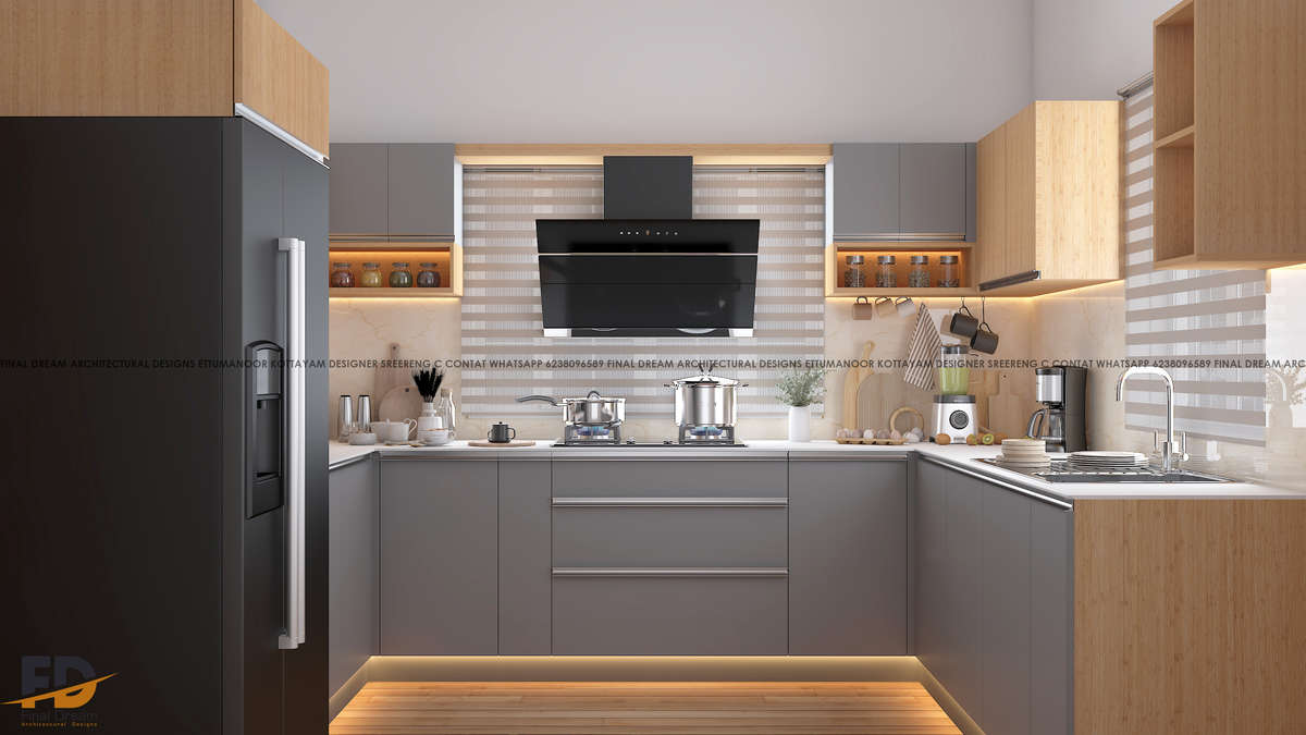 Lighting, Kitchen, Storage Designs by Interior Designer Sreereng c, Kottayam | Kolo