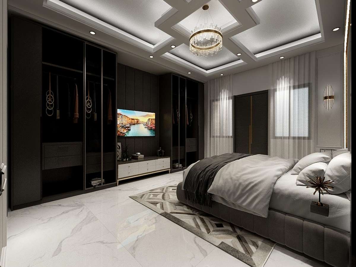 Ceiling, Furniture, Lighting, Storage, Bedroom Designs by Contractor sachin sharma, Delhi | Kolo