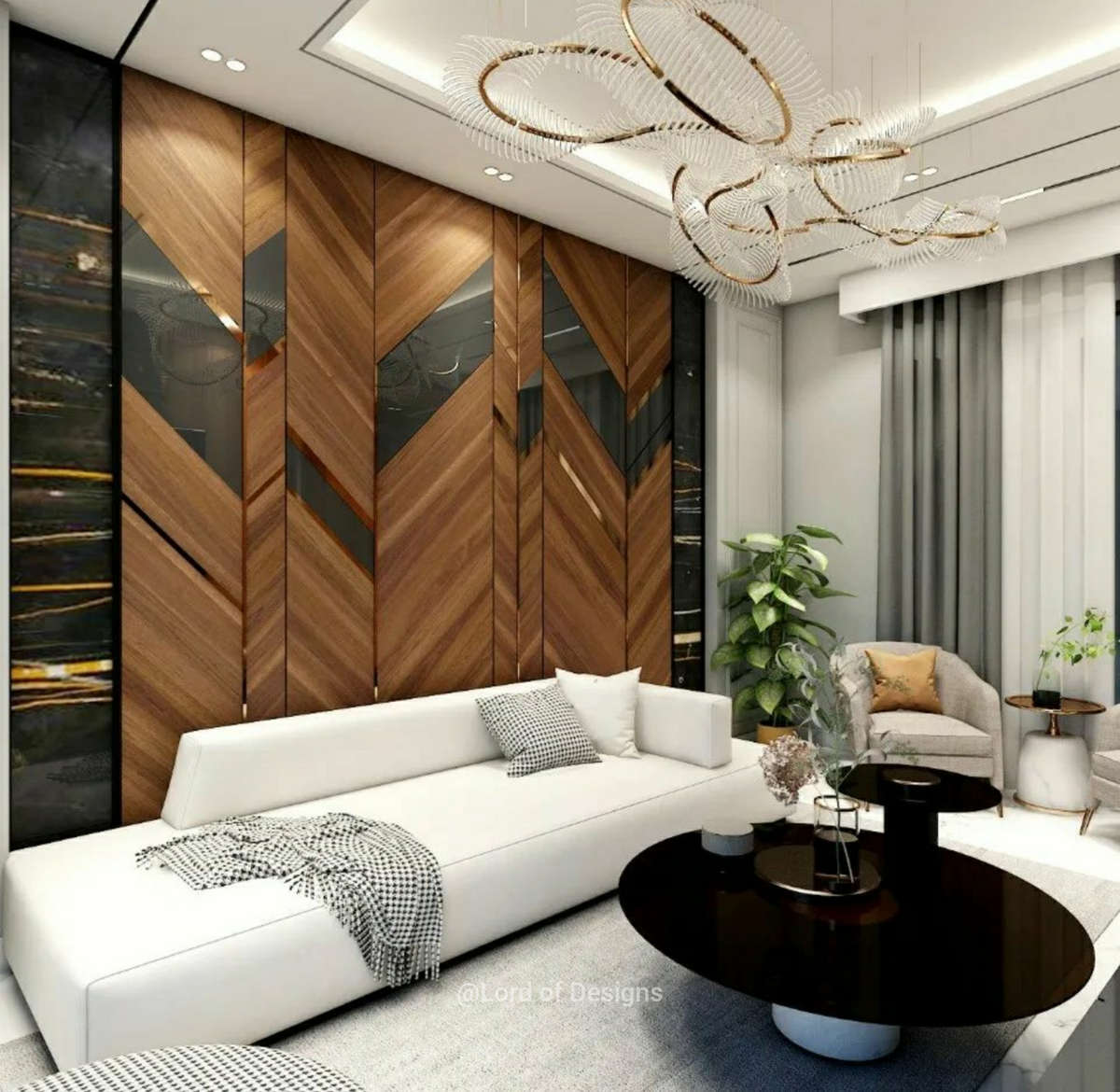 Furniture, Lighting, Living, Table, Wall Designs by Interior ...