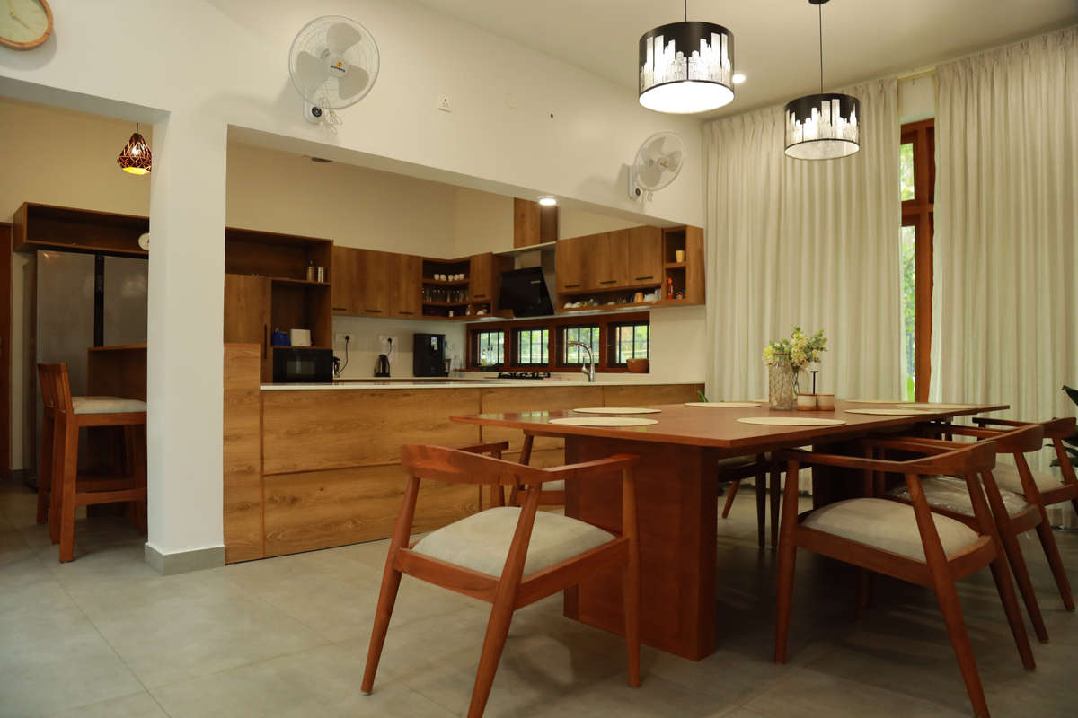 Dining, Furniture, Table, Storage, Kitchen Designs by Architect Akshay Chandran, Kollam | Kolo