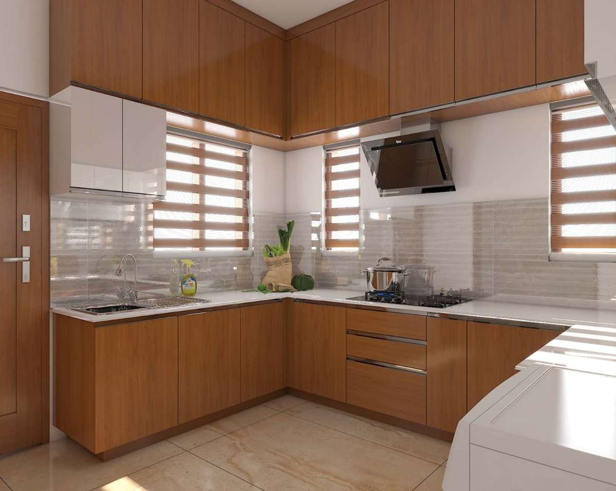 Kitchen, Storage Designs by 3D & CAD Sreyas Ashokkumar, Kottayam | Kolo