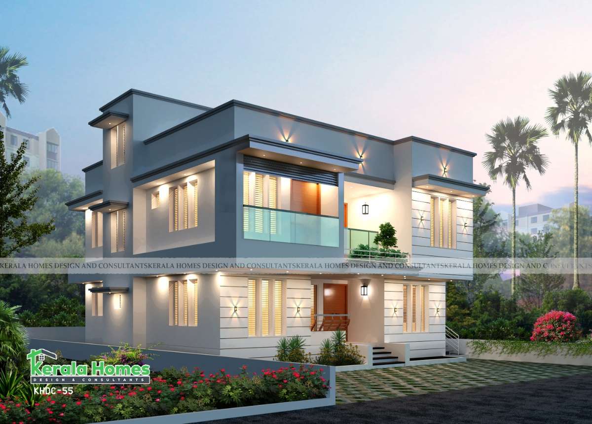 Exterior, Lighting Designs by Architect KERALA HOMES DESIGN, Ernakulam