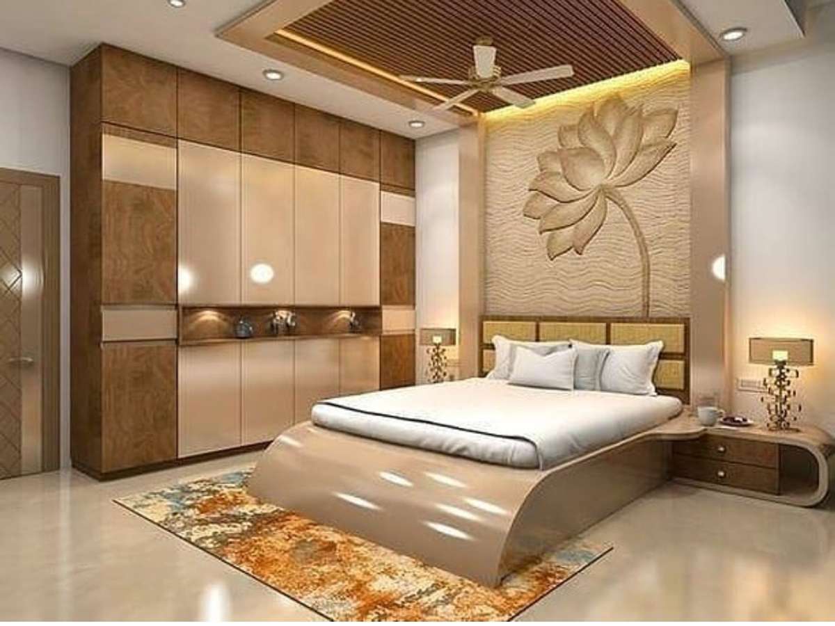 Bedroom, Furniture, Lighting, Storage, Wall Designs by Interior Designer RAJESH TM, Kozhikode | Kolo