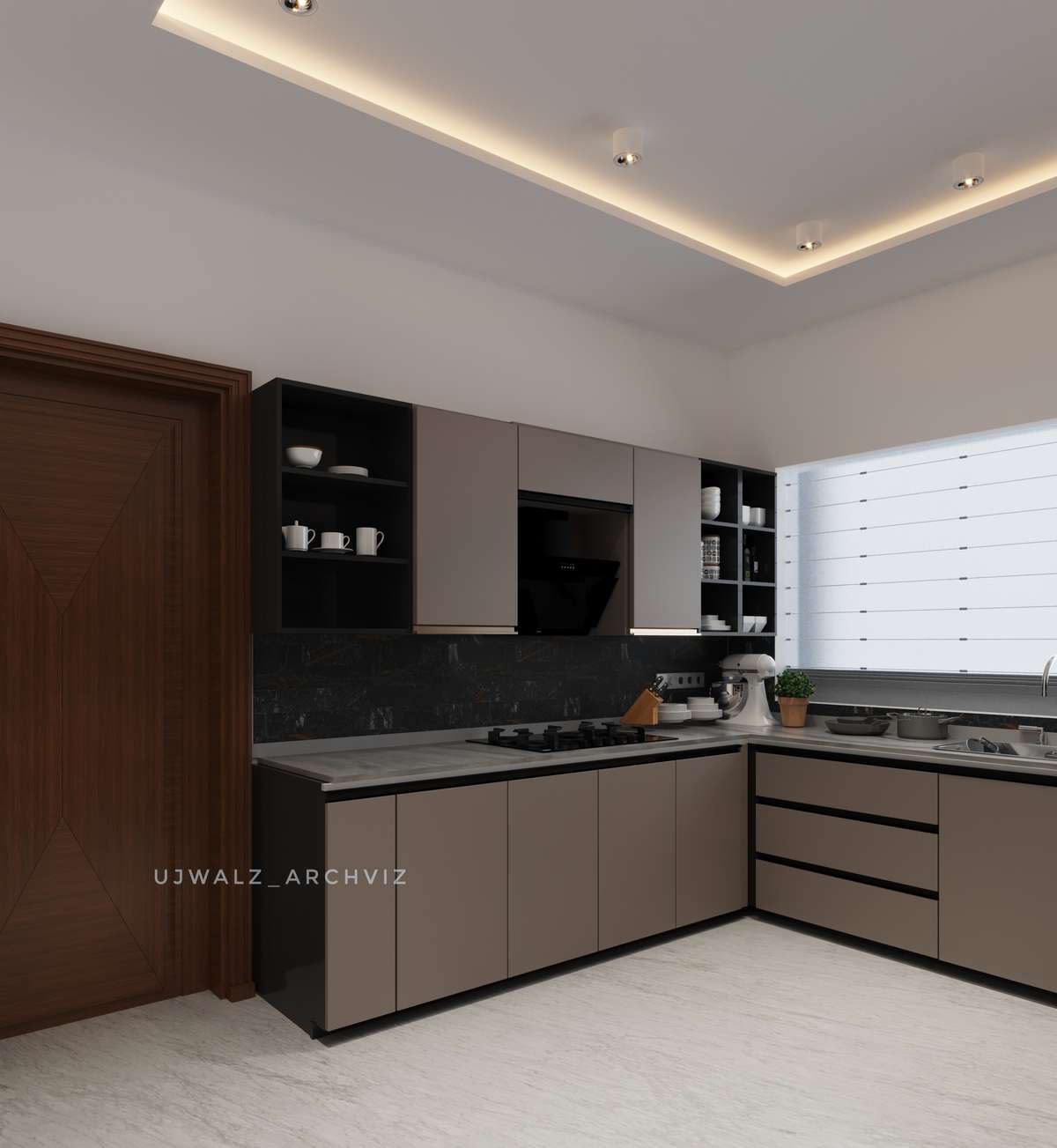 Lighting, Kitchen, Storage Designs by Architect Ujwal Harikrishnan M, Kozhikode | Kolo