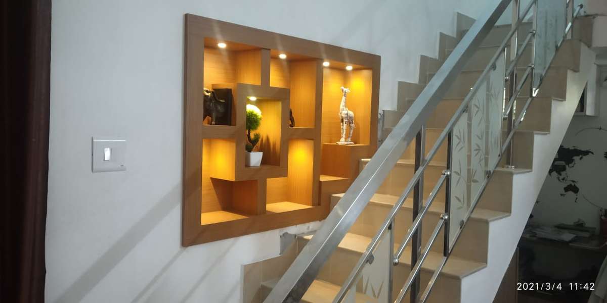 Staircase, Wall, Home Decor Designs by Carpenter NITHIN somanathan, Thrissur | Kolo