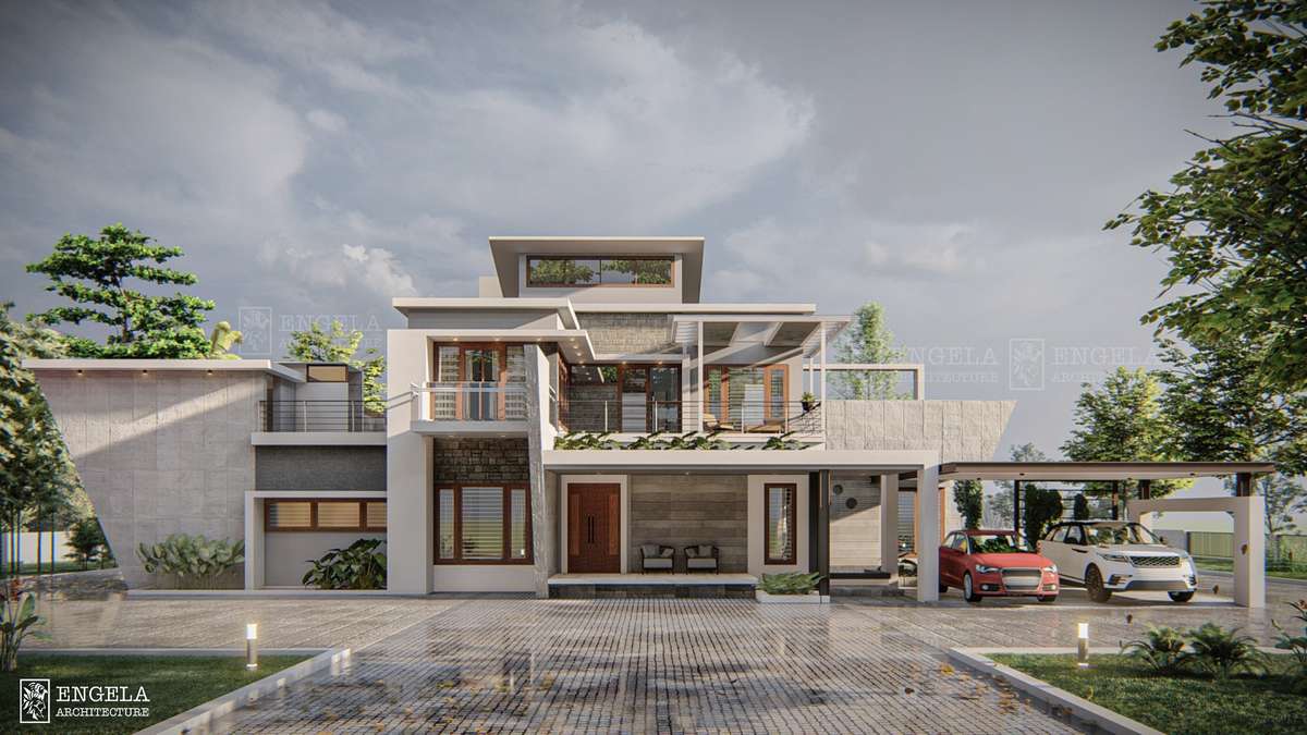 Designs by Architect Rubeeh ENGELA ARCHITECTURE, Malappuram | Kolo