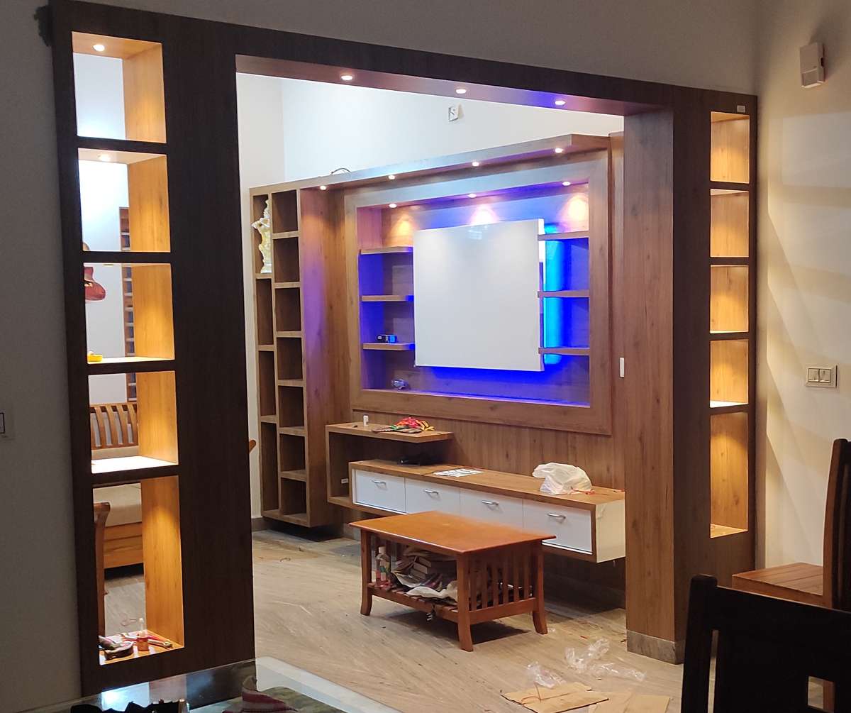 Lighting, Living, Storage Designs by Interior Designer Abilash K, Malappuram | Kolo