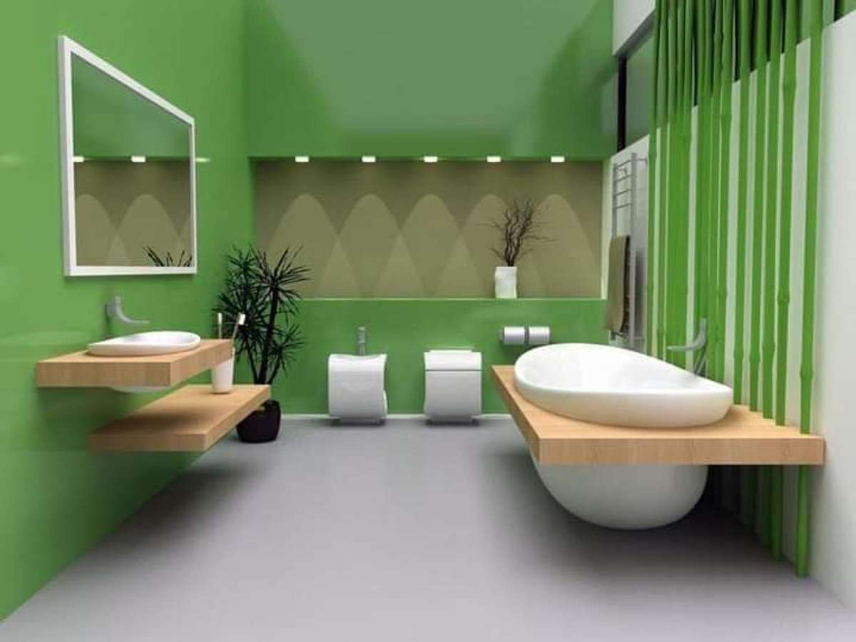 Bathroom, Lighting Designs by Contractor HA Kottumba, Kasaragod | Kolo