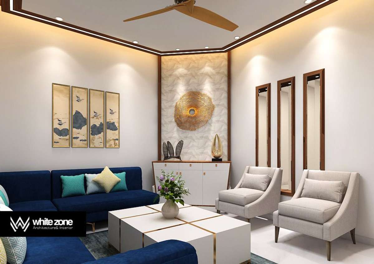 Ceiling, Lighting, Living, Furniture, Table Designs by Contractor Illyas whitezone, Ernakulam | Kolo