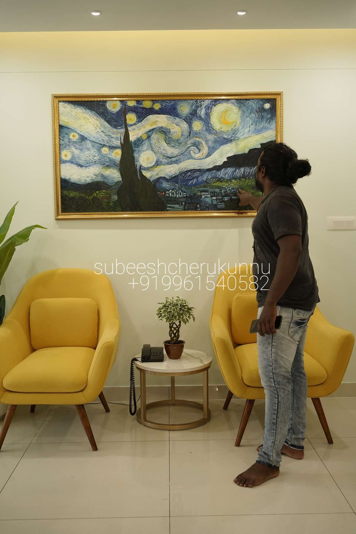 Furniture, Living, Lighting, Flooring, Wall Designs by Interior Designer subeesh cherukunnu, Kannur | Kolo