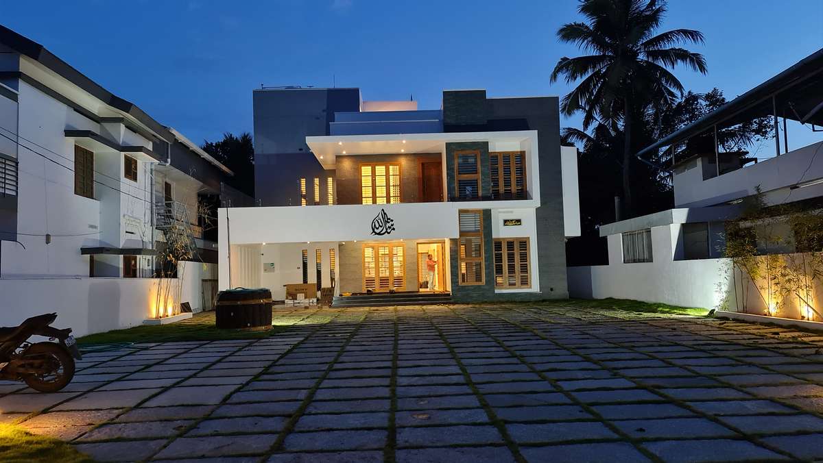 Ceiling, Kitchen, Lighting, Storage Designs by Civil Engineer aromal prakash, Thrissur | Kolo
