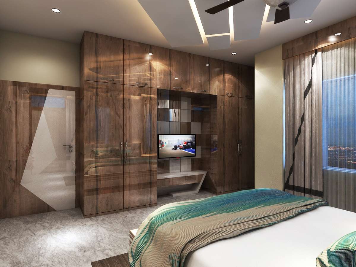 Bedroom, Furniture, Lighting, Storage Designs by Interior Designer sonam jaiswal, Ghaziabad | Kolo