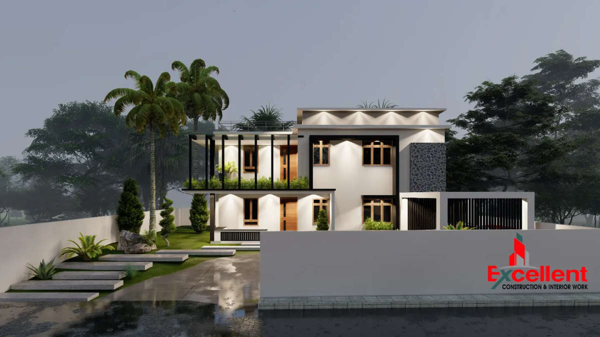 Exterior, Lighting Designs by Civil Engineer Aji Vijayan, Thiruvananthapuram | Kolo