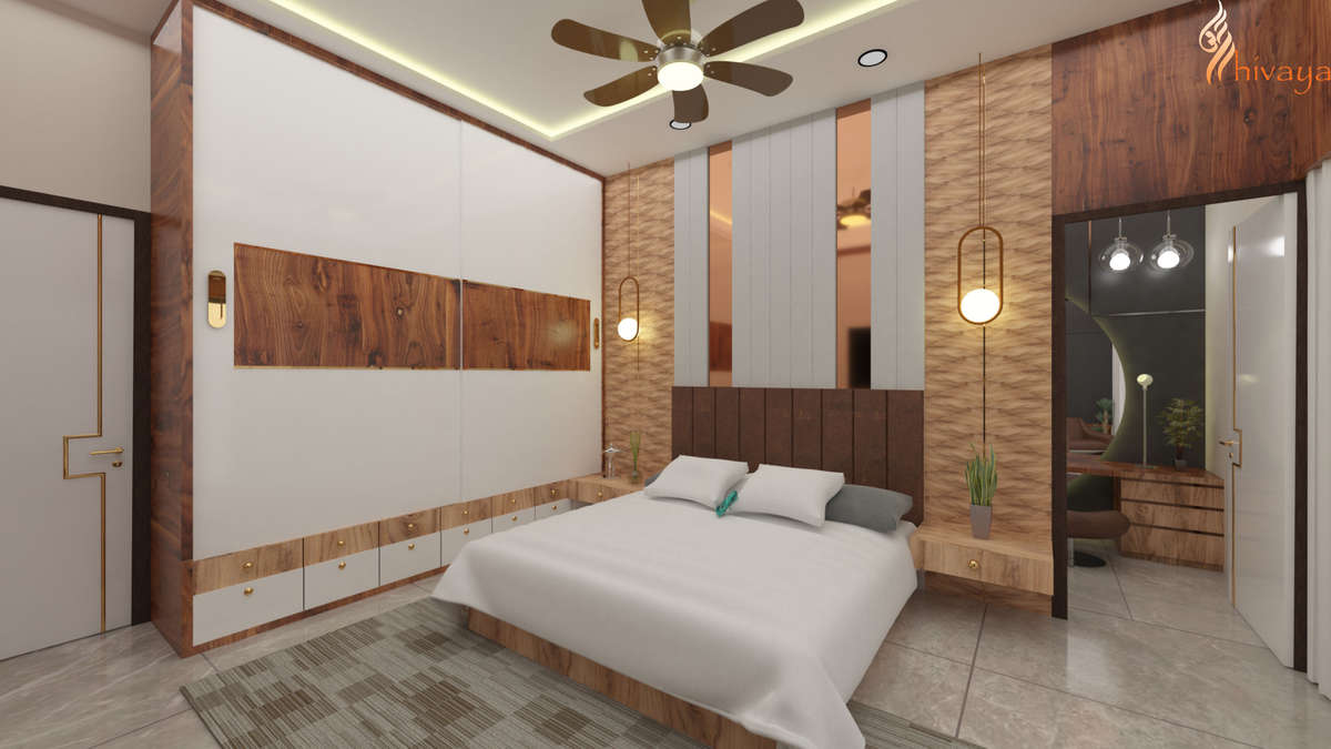 Furniture, Storage, Bedroom, Wall, Door Designs by Interior Designer Harsh Sharma, Indore | Kolo