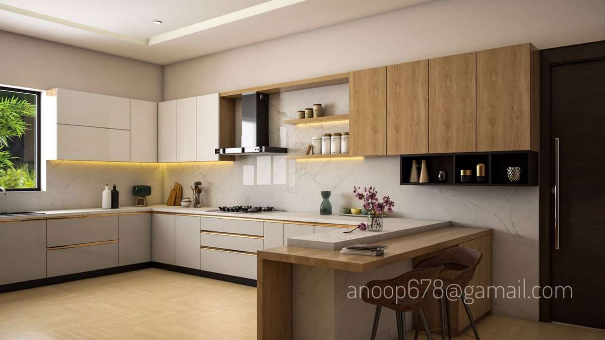 Kitchen, Storage Designs by Interior Designer Anoop Eldhose, Ernakulam | Kolo