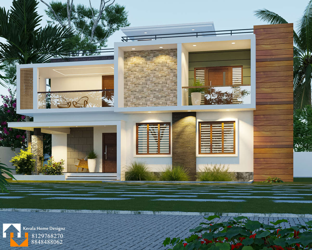 Exterior, Lighting Designs by 3D & CAD Kerala Home Designz, Kozhikode | Kolo