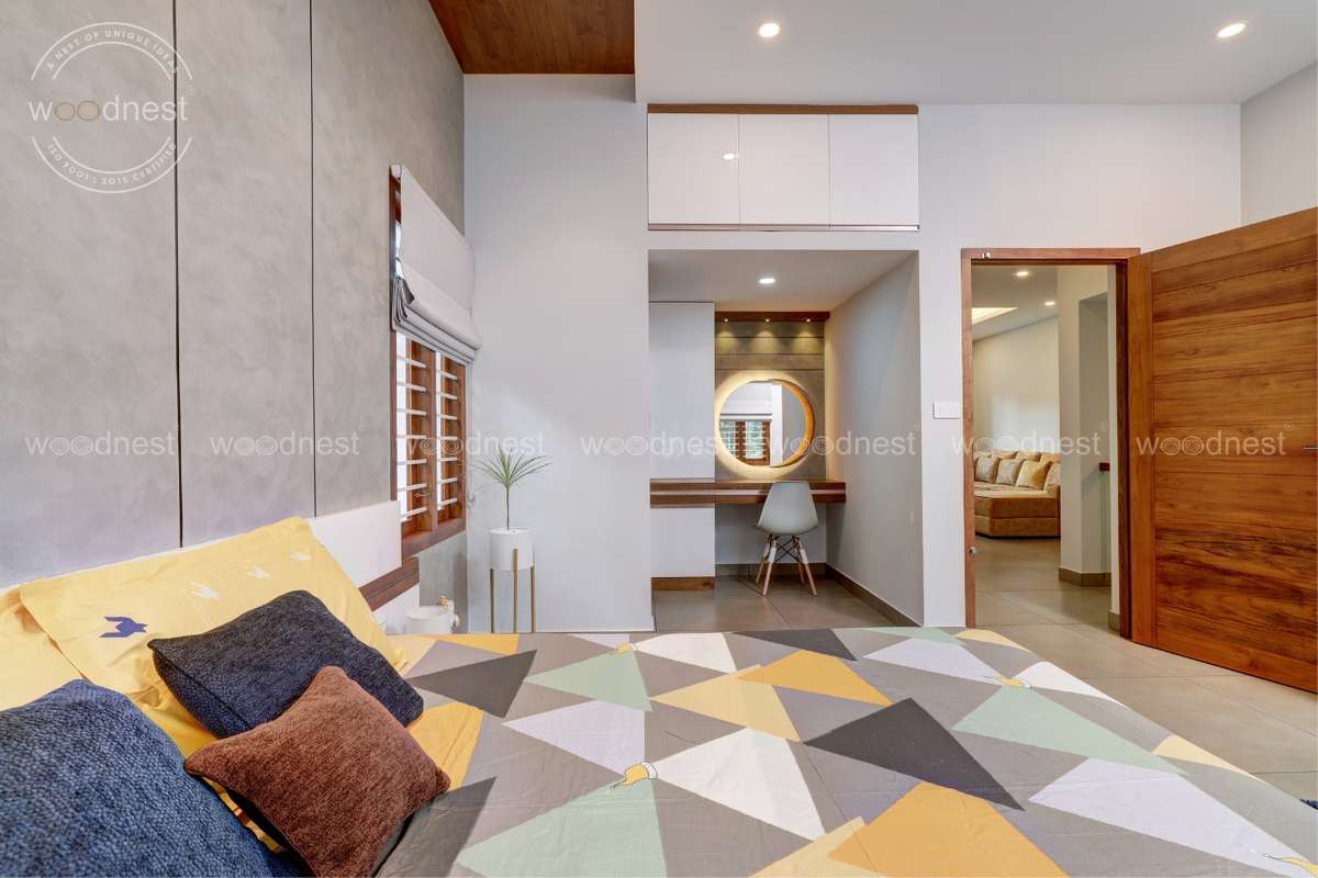 Furniture, Lighting, Ceiling, Storage, Bedroom Designs by Interior Designer Woodnest Developers, Thrissur | Kolo