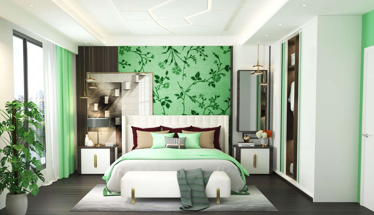Furniture, Storage, Bedroom, Wall, Home Decor Designs by Interior Designer Råvi Patidar, Jaipur | Kolo