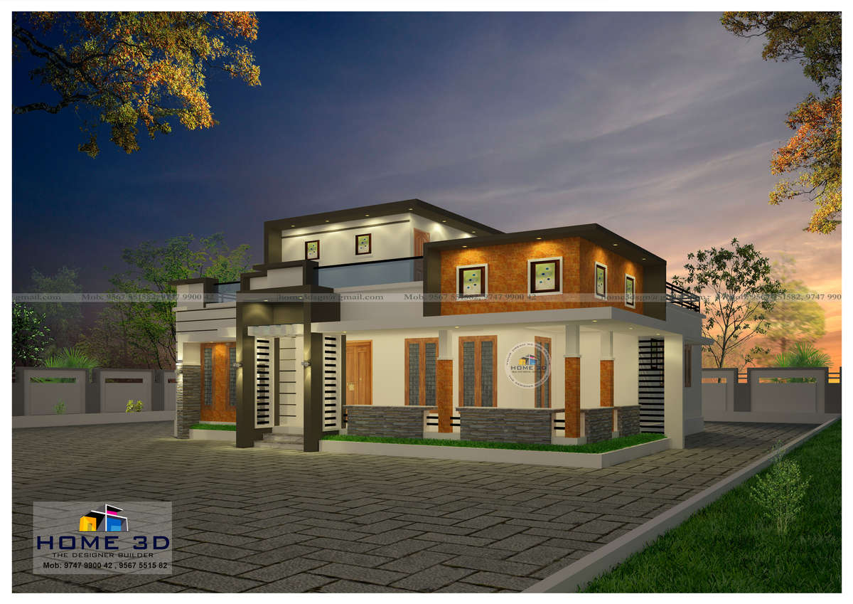 Designs by Civil Engineer Home 3D, Malappuram | Kolo