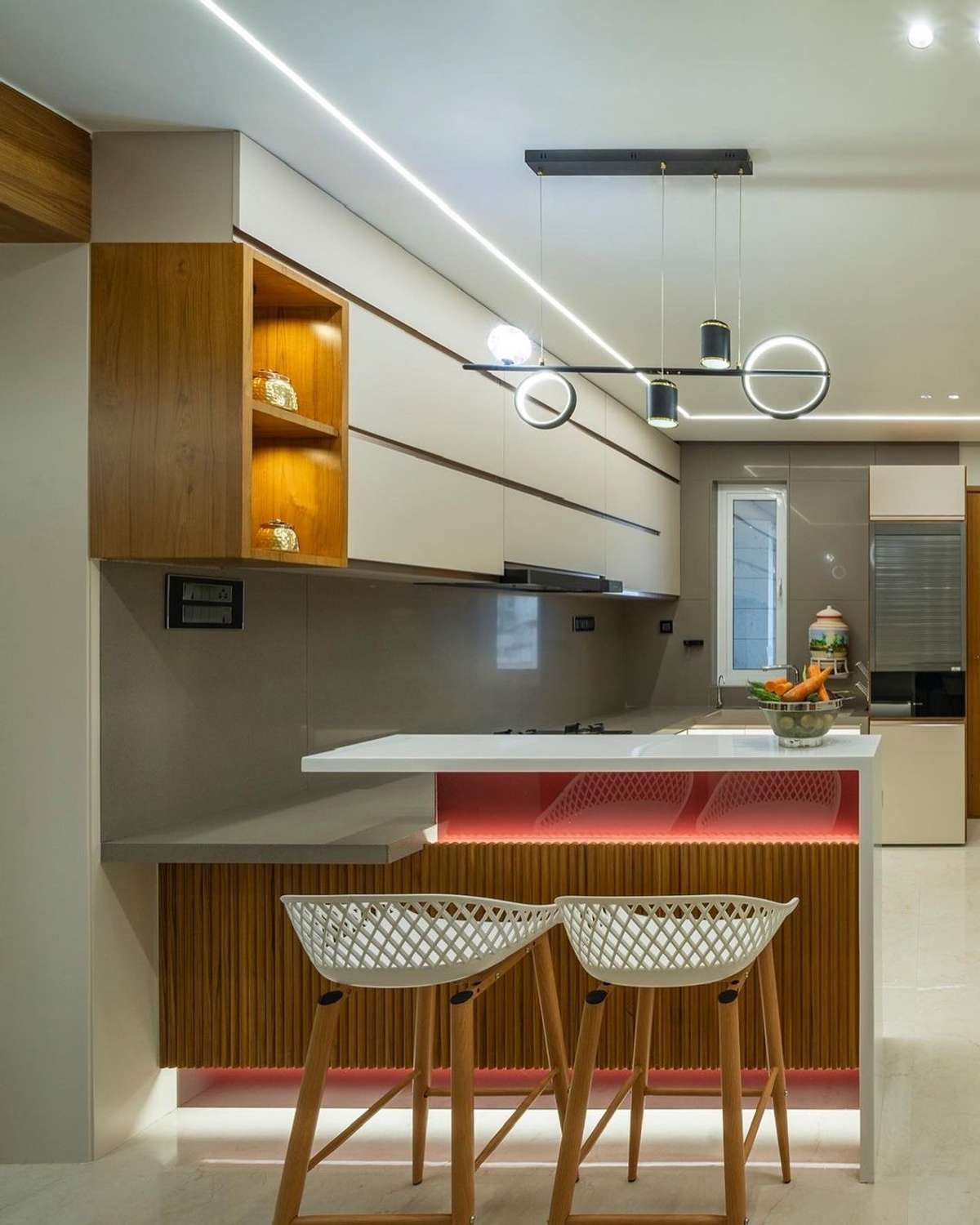 Ceiling, Kitchen, Lighting, Storage Designs by Interior Designer shajahan shan, Malappuram | Kolo