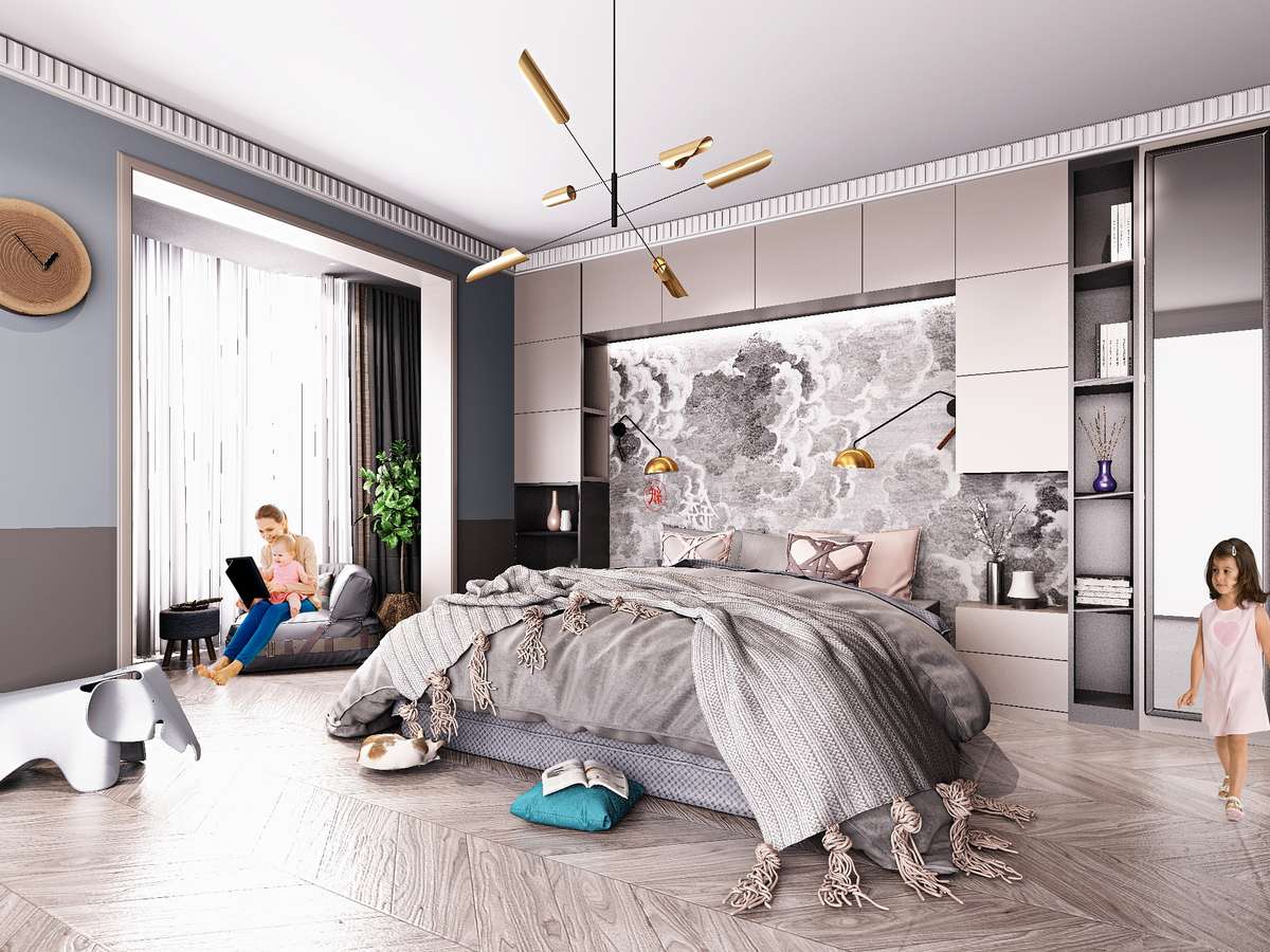 Furniture, Storage, Bedroom Designs by 3D & CAD Gaurav Nagarwal, Jaipur | Kolo