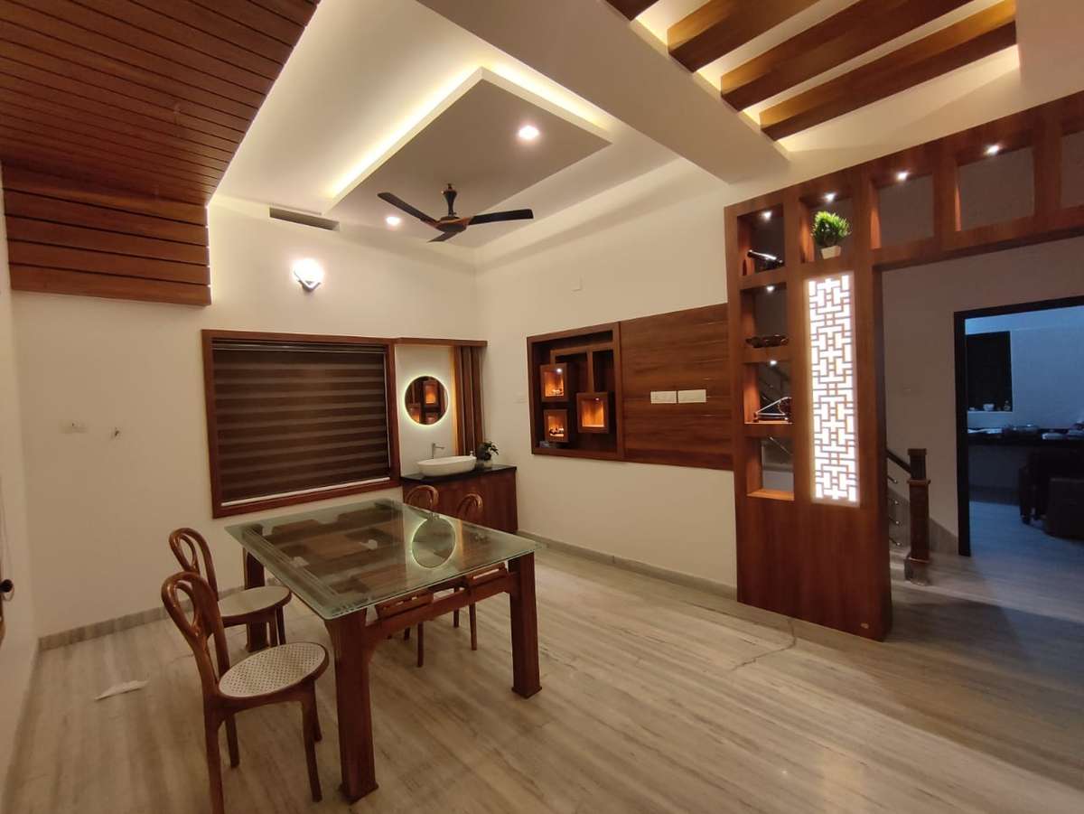 Lighting, Ceiling, Dining, Furniture, Table Designs by Interior Designer YOONUS MANAKKADAVAN, Malappuram | Kolo