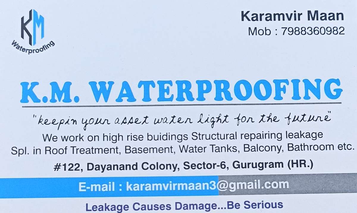 Designs By Water Proofing Waterproof Contractor Maan, Gurugram | Kolo