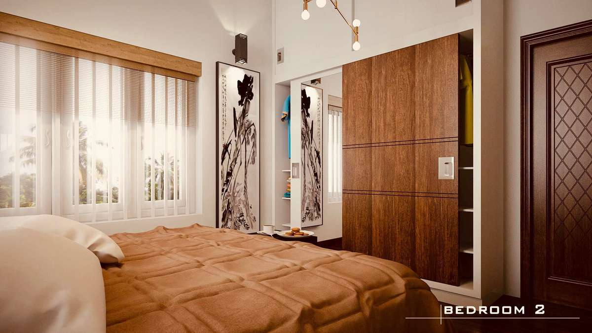 Furniture, Storage, Bedroom, Wall, Window Designs by Architect Ar Praseetha, Palakkad | Kolo