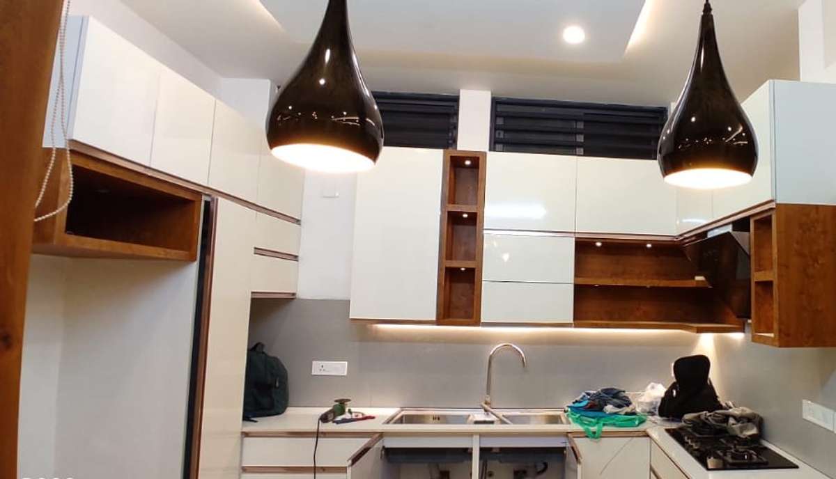 Kitchen, Lighting, Storage Designs by Electric Works OK GROUP, Wayanad | Kolo