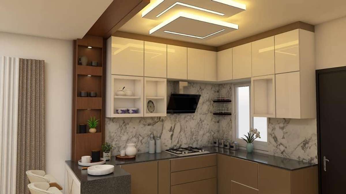 Kitchen, Storage Designs by Architect Praveen Chauhan Construction and Interior, Delhi | Kolo