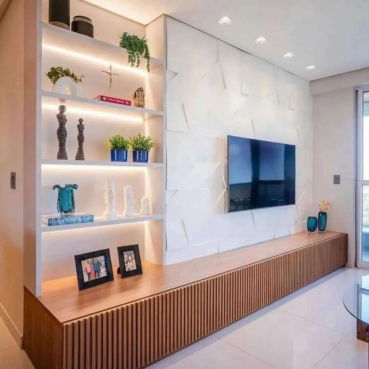 Lighting, Living, Storage Designs by Building Supplies Yourhomz Interiors, Gurugram | Kolo