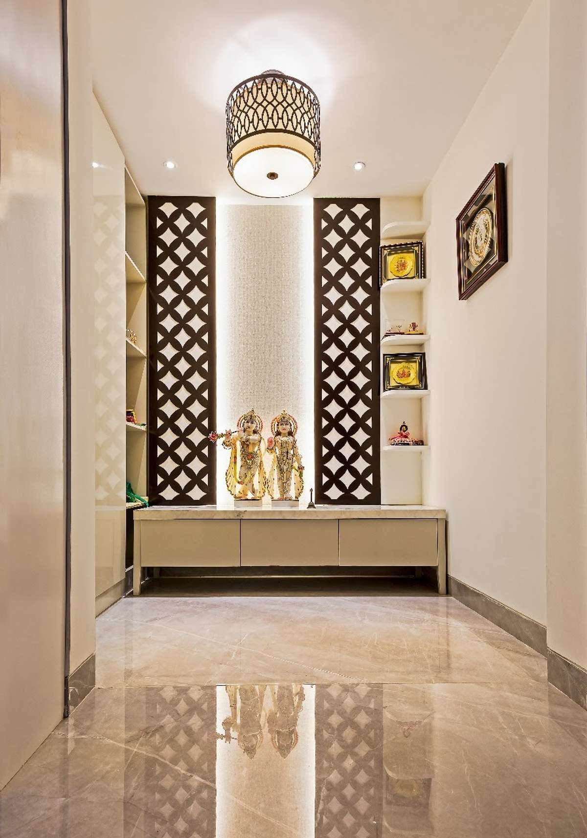 Prayer Room, Storage Designs by Architect Vibhor Soni, Faridabad | Kolo