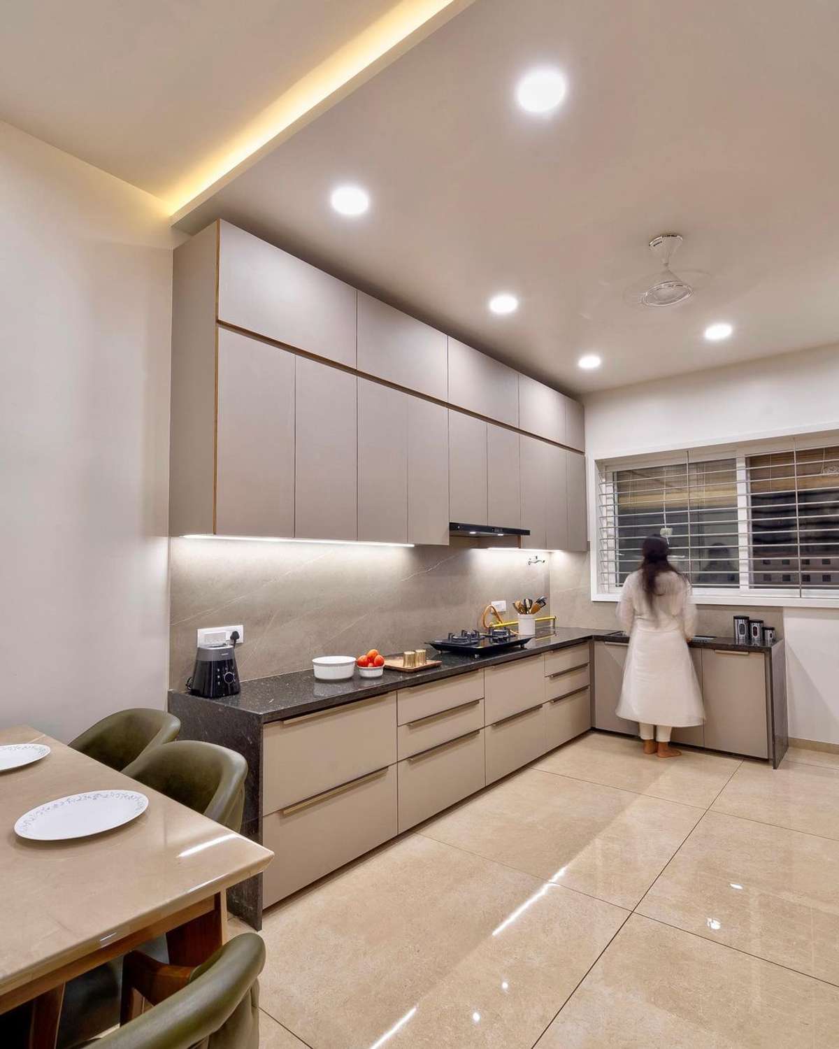 Kitchen, Lighting, Storage Designs by Interior Designer shajahan shan, Malappuram | Kolo