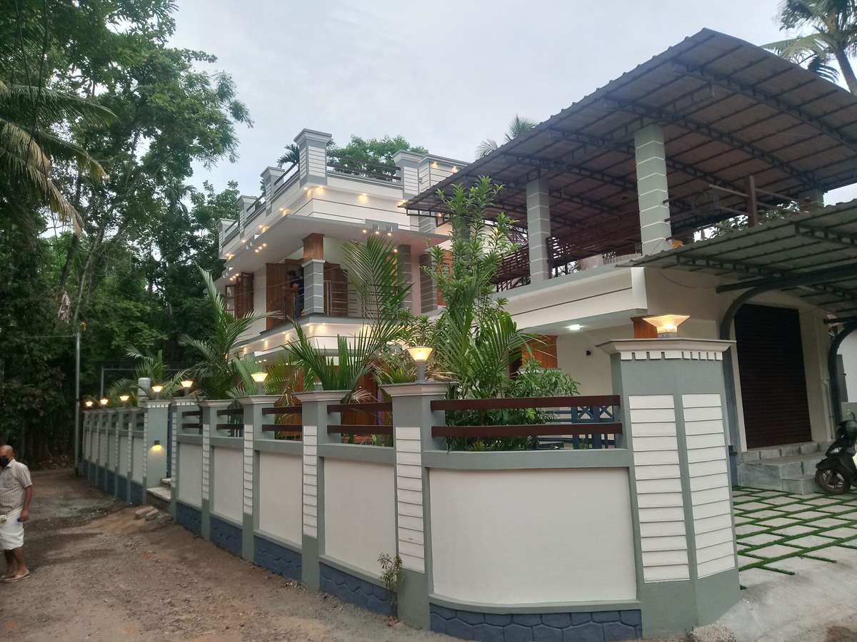 Exterior, Lighting Designs by Painting Works Vinamzi Andrews, Alappuzha | Kolo