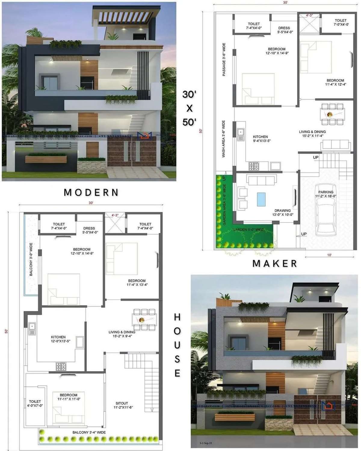 Plans, Exterior Designs by Architect Ak Design studio, Alwar | Kolo
